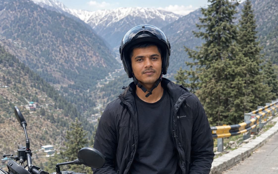 A view from Manali, Himachal Pradesh